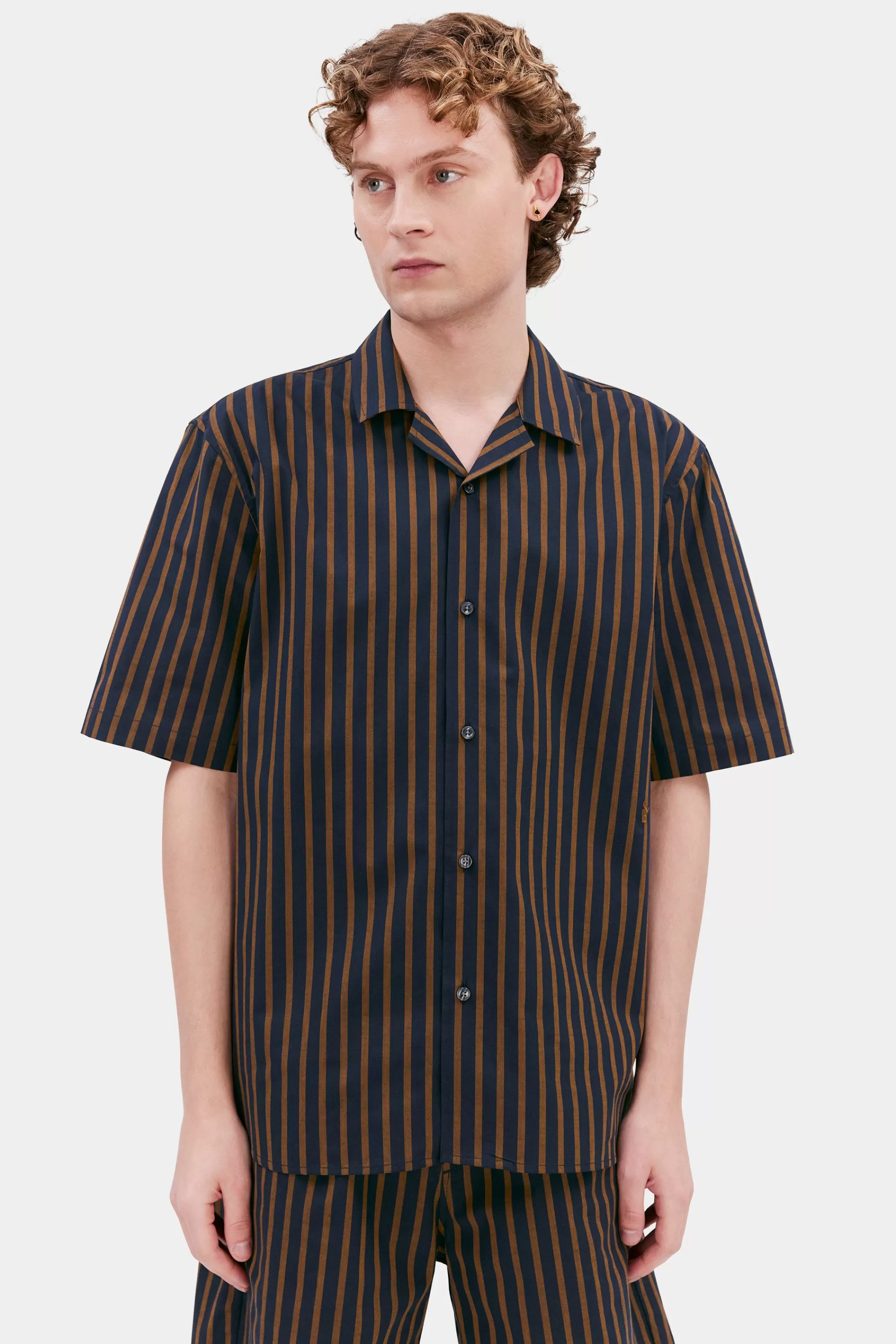 Elvine Shirts^Arve dk navy stripe