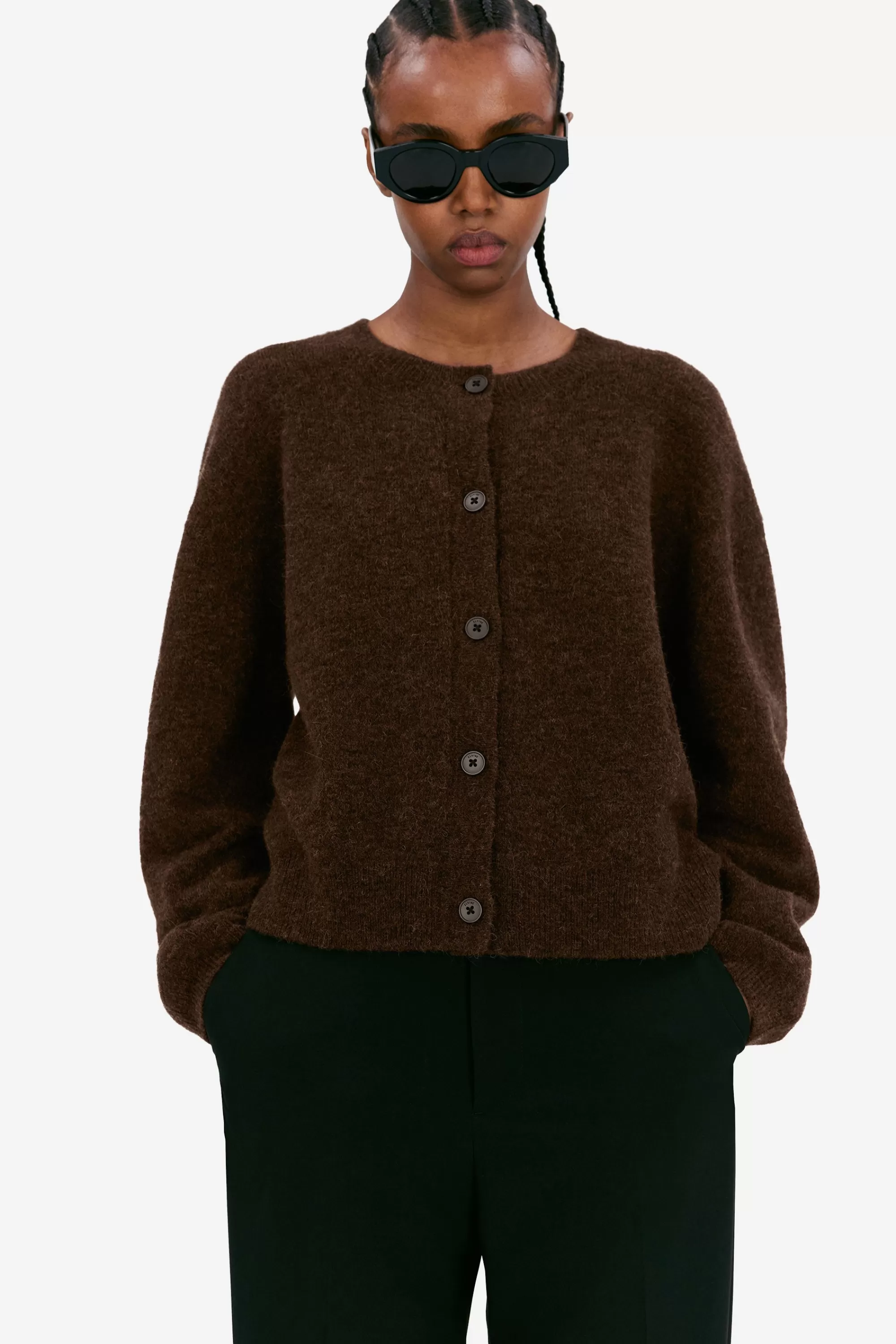 Elvine Knits^Erna dk brown